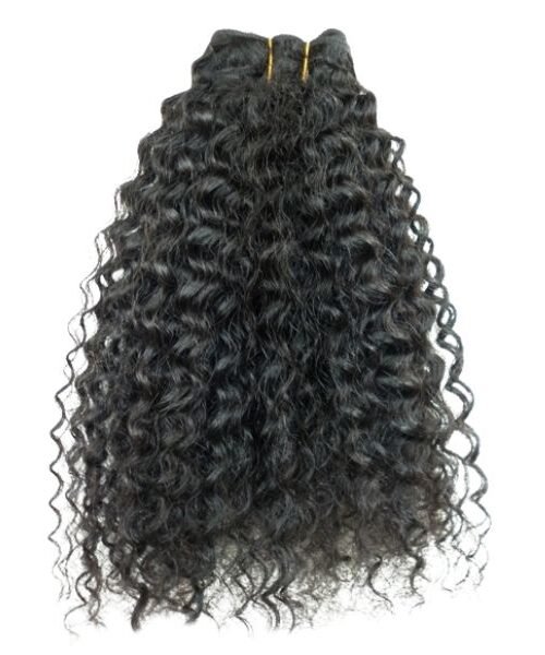 Kinky Ringlet - Clip on Hand Weft - Virgin Single Drawn (Natural)