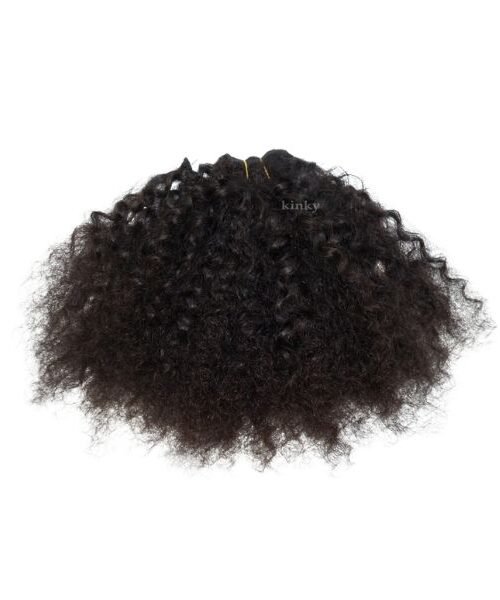 Kinky - Clip on Hand Weft - Virgin Single Drawn (Natural)