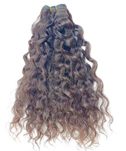 Loose Curly - Clip on Hand Weft - Virgin Single Drawn (Natural)
